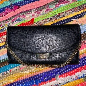 all black Kate Spade wallet ♠️
